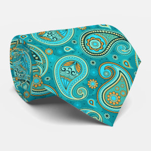 Farbenfrohes elegantes vintage Paisley-Muster Krawatte