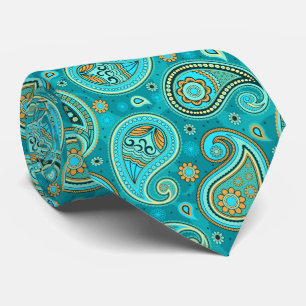 Farbenfrohes elegantes vintage Paisley-Muster Krawatte