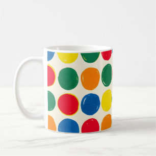 Farbenfrohes Emma Bridgewater-Punkte-Muster Kaffeetasse
