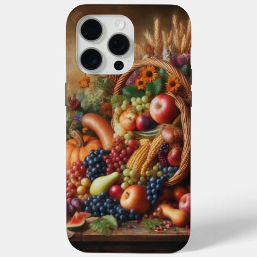 Farbenfrohes/Erntedank/Füllhorn/Herbst Case-Mate iPhone Hülle (Rückseite)