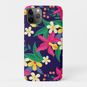 Farbenfrohes exotisches Blumen-Blatt-Muster-23021 Case-Mate iPhone Hülle