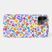Farbenfrohes exotisches Blumenmuster-23146 Case-Mate iPhone Hülle (Rückseite (Horizontal))