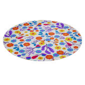 Farbenfrohes exotisches Blumenmuster-23165 Schneidebrett (Ecke)