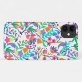 Farbenfrohes exotisches Blumenmuster Case-Mate iPhone Hülle (Rückseite (Horizontal))