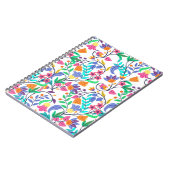Farbenfrohes exotisches Blumenmuster Notizblock (Linke Seite)