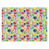 Farbenfrohes exotisches Früchte-Muster für Sommer- Tischdecke (Vorderseite (Horizontal))