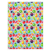 Farbenfrohes exotisches Früchte-Muster für Sommer- Tischdecke (Vorderseite)