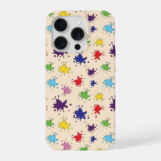 Farbenfrohes Farb-Splatter-Design-i-Phone-Case iPhone Hülle (Rückseite)