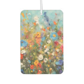 Farbenfrohes Feld mit Wildblumen Autolufterfrischer (Vorderseite)