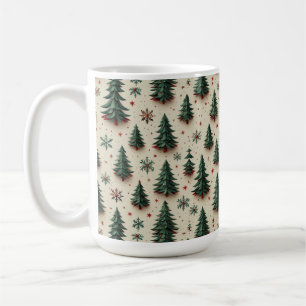 Farbenfrohes festliches Muster Kaffeetasse