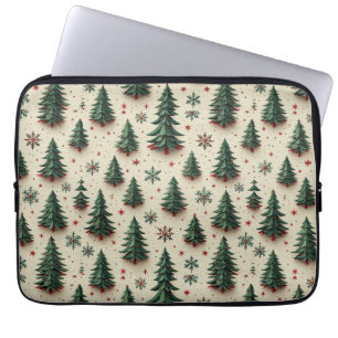 Farbenfrohes festliches Muster Laptopschutzhülle