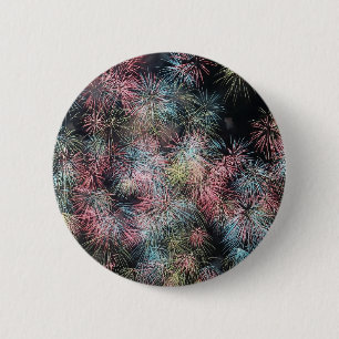 Farbenfrohes Feuerwerk... Button