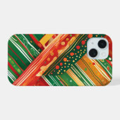 farbenfrohes Fiesta-Patchwork-Küchentuch iPhone 15 Hülle (Rückseite (Horizontal))