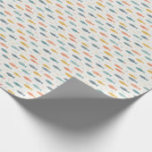 Farbenfrohes Fischmuster auf cremefarbenem Hinterg Geschenkpapier (Ecke)