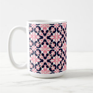 Farbenfrohes florales abstraktes Muster Kaffeetasse