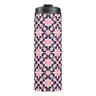 Farbenfrohes florales abstraktes Muster Thermosbecher