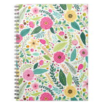 Farbenfrohes florales botanisches Muster