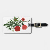 Farbenfrohes florales Design Gepäckanhänger (Vorderseite horizontal)