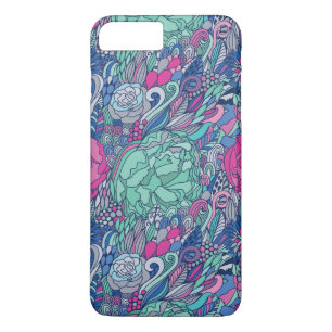 Farbenfrohes florales Doodle-Muster Case-Mate iPhone Hülle