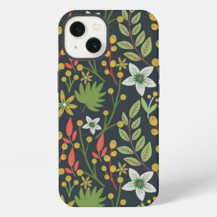 Farbenfrohes florales nahtloses Muster Blumen und iPhone 13 Hülle