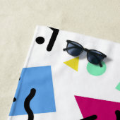 Farbenfrohes Formen Abstraktes Kunstmuster Strandtuch (Beispiel)