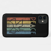 Farbenfrohes Friedens-Textdesign Case-Mate iPhone Hülle (Rückseite (Horizontal))