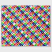farbenfrohes frohes Pi-Tag Geschenkpapier (Flach)