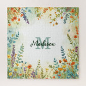 Farbenfrohes Frühlingsblumen-Wildblumen-Sträußchen Puzzle (Vertikal)