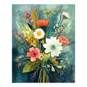 Farbenfrohes Frühlingsbouquet Fotodruck