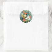 Farbenfrohes Frühlingsbouquet Runder Aufkleber (Tasche)