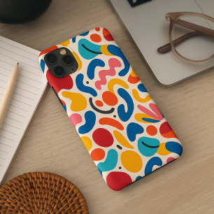 Farbenfrohes funky amorphes Formen-Kunstmuster iPhone 16 Pro Max Hülle