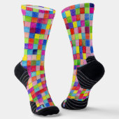 Farbenfrohes gefärbtes Millimeterpapier mit diagon Socken (Gewinkelt)
