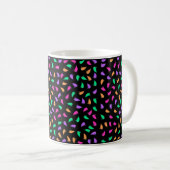 Farbenfrohes Geister-Muster Kaffeetasse (VorderseiteRechts)