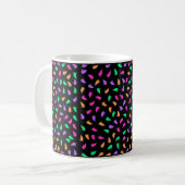 Farbenfrohes Geister-Muster Kaffeetasse (Vorderseite Links)