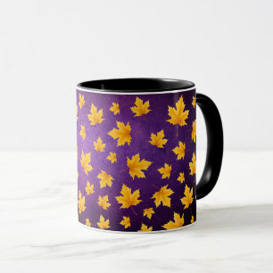 Farbenfrohes gelbes fallendes Laub Saisonales Must Tasse