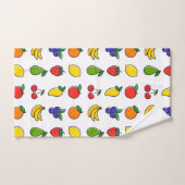 Farbenfrohes gemischtes Fruchtmuster Badhandtuch Set (Handtuch)