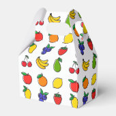 Farbenfrohes gemischtes Fruchtmuster Geschenkschachtel (Rückseite)