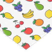 Farbenfrohes gemischtes Obst-Muster Kurzer Tischläufer (Ecke)