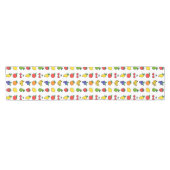 Farbenfrohes gemischtes Obst-Muster Kurzer Tischläufer (Horizontal)