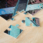 Farbenfrohes geometrisches abstraktes Muster Puzzle (Seite)