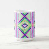 Farbenfrohes geometrisches Boho-Muster Kaffeetasse (Mittel)