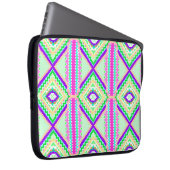 Farbenfrohes geometrisches Boho-Muster Laptopschutzhülle (Vorne Rechts)