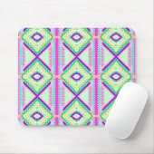 Farbenfrohes geometrisches Boho-Muster Mousepad (Mit Mouse)