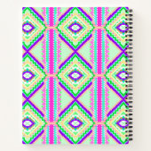 Farbenfrohes geometrisches Boho-Muster Notizblock (Rückseite)
