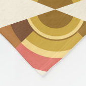 Farbenfrohes geometrisches Muster Fleecedecke (Ecke)