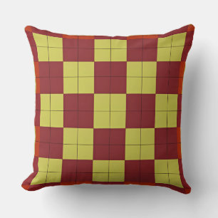 Farbenfrohes geometrisches Muster mit abstrakten F Kissen
