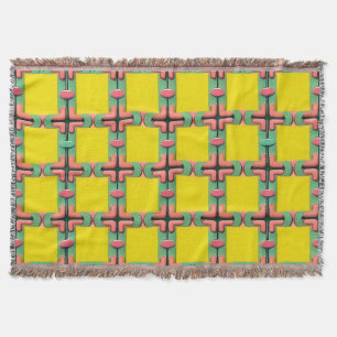 Farbenfrohes geometrisches Muster mit symmetrische Decke