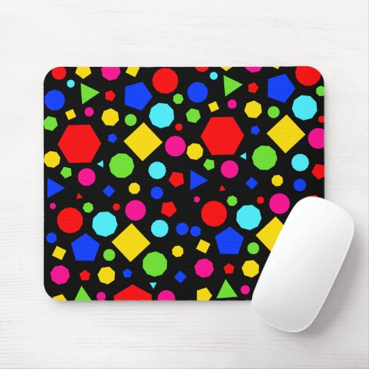 Farbenfrohes geometrisches Muster Mousepad (Mit Mouse)