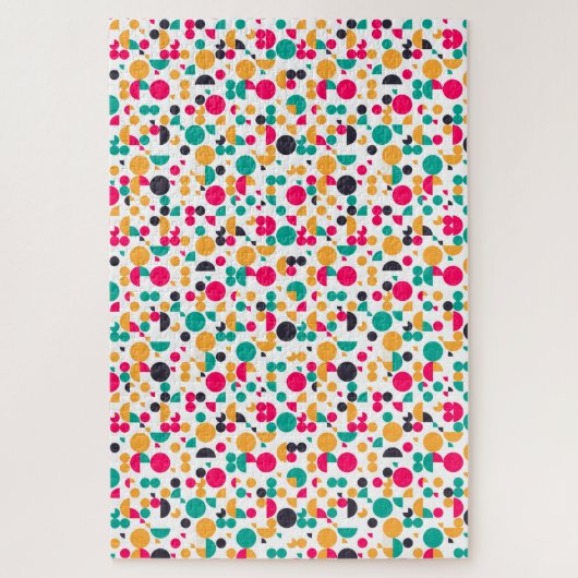 Farbenfrohes geometrisches Musterdesign Puzzle (Vertikal)