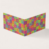 Farbenfrohes geometrisches Quadratmuster Visitenkarten (Vorderseite)